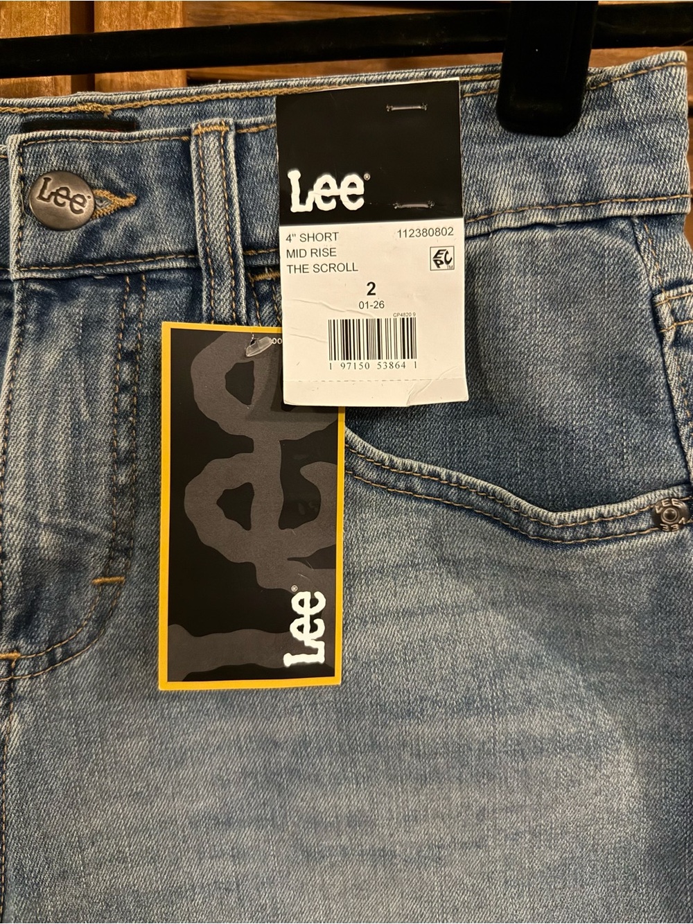 Lee Women’s Mid-Rise Light Blue Denim Shorts